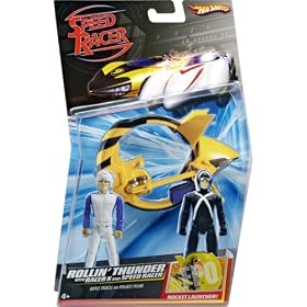 Speed Racer Hot Wheels Rollin' Thunder 2-Pack Racer X and Speed Racer by Speed Racer