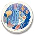 Tropical Fish Car Coaster, Single
