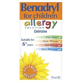 Benadryl Allergy Relief Solution for Children - 70ml