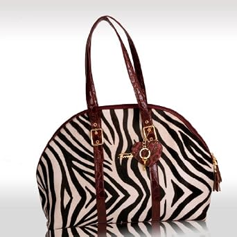 Buy Terrida Italian Designer Zebra Haircalf Shoulder Handbag by Terrida