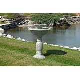 Smart Solar STI 34222R01 Country Gardens Two-Tier Solar Fountain Grey by STI Group