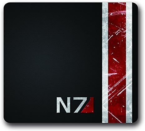 Mass Effect Neoprene Non-Slip Gaming Mouse Pad,10"*9" Mass Effect 3 N7 Water Resistant Rubber