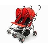 Dream on me twin stroller red