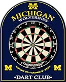 Michigan Wolverines Dart Board Dartboard Back