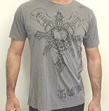 Fender Love Hate Tee Shirt Skull Cross Guitars T Shirt Medium - XXL