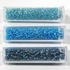 SG Paris - Rue De La Perle - Perles En Verre/Rocaille 2Mm 3 Tubes De 7Gr Chacun En Camaieux/Blue Ab