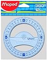 Maped - Fournitures, accessoires - Rapporteur circulaire 360° Diamètre 12 cm Maped Geometric