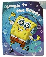 Nickelodeon Micro Sherpa Boogie to the Beat Spongebob Throw - Spongebob Squarepants Blanket