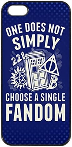 One Does Not Simply Choose A Single Fandom Uniqued Pattern Design Pattern Hard Shell Back Case Cover For iPhone 5 &amp; 5S