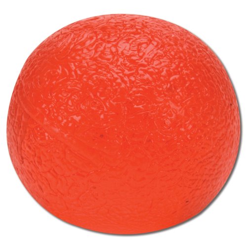 Cando 10-1492 Red Circular Hand Exercise Ball, Light Resistance, Standard