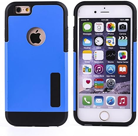 iPhone 6 Plus Case, [izet] iPhone 6 Plus (5.5) Case ultra slim Dual Layer, Extra protective case drop Absorption Protection Bumper case Apple iPhone 6 Plus 5.5 inch [izet] (Bule)