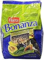 Hartz Bonanza 4-Pound Gourmet Diet Supply, Cockatiel/Small Hookbill
