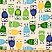 44'' Wide Urban Zoologie Owls Ivory Fabric By The Yard