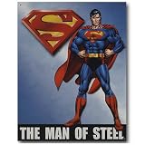 Nostalgic Superman Tin Sign : Man Of Steel