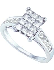 0.98CTW DIAMOND LADIES INVISIBLE RING