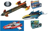 Set of 3 Gerry Anderson Die-cast Metal Ships, Fireball Xl-5, Supercar and Stingray Submarine