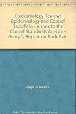 Epidemiology review : the epidemiology and cost of back pain