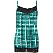 FULL TILT Crinkle Plaid Girls Top