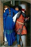 Meeting on Turret Stairs Art Print Poster By Frederick Willi Burton, 24  x 36 