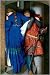 Kitchen & Housewares : Meeting on Turret Stairs by Frederick Willi Burton. Art Print Poster 24 inches width by 36 inches height. Highest Quality Art Poster Print