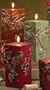 Pack of 6 Square Merlot Scented Grapevine Pillar Candles Assorted - 6"