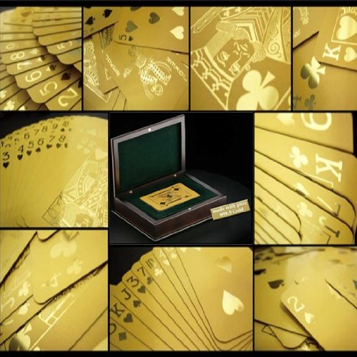 Pure 24k Gold Poker Playing Cards Pure 24k Gold Poker Playing Cards