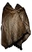Extra 40% Off Super Soft Baby Alpaca Wool Reversible Shawl Wrap Cape Muted Ochre Color