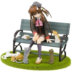 Little Busters Ani Statue 1/8 Rin Natsume Cats in the Warm Sunshine 13 cm