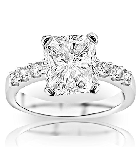 ... CutShape 14K White Gold Classic Prong Set Diamond Engagement Ring ... CutShape 14K White Gold Classic Prong Set Diamond Engagement Ring