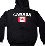 Canada Flag International Soccer Mens Sweatshirt, Canadian National Pride Men's Pullover Hoodie