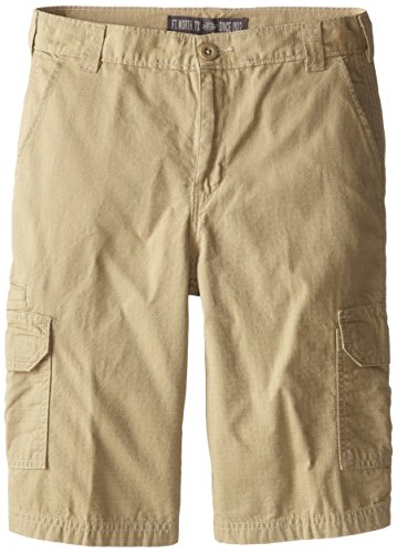 Dickies Big Boys' Washed Rip Stop Cargo Short, Desert Sand, 12
