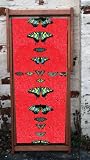 Butterflies on Red Deckchair