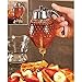 Norpro 1 Cup Glass Bee Hive Honey Syrup Dispenser Pot Jar with Trigger Stand