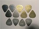 12 Metal Guitar or Bass Plectrums