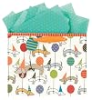 The Gift Wrap Company Party Dog Small Vogue Gift Bag, 10.5-Inches Tall, 12-Count Packages