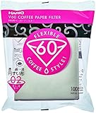 Hario 02 100 Count Coffee Paper Filter, White