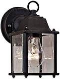 Black Finsh 8 1/4 High Wall Light