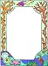 Picture Matting-Border with Sea Life-Etched Vinyl Stained Glass Film, Static Cling Photo Frame Decal