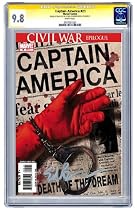 WA Captain America #25 (Steve Epting Cover) Signed by Steve Epting CGC Signature 9.8 'Death of Captain America'