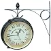 GRAND CENTRAL DUAL SIDED OUTDOOR CLOCK