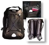 Overboard 25 Liters - 6.6 Gallons - Black Waterproof Backpack