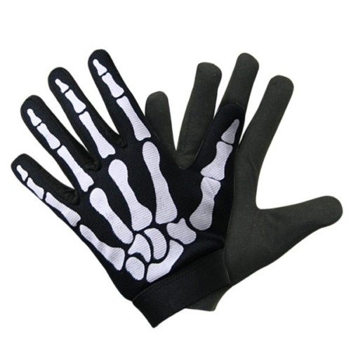 Extra Extra Large Xxl Unisex Fit Skeleton Hand Bones Fingers Mechanics Gloves Biker Motorcycle Work Construction Worker Dale Earnhardt Jr Velcro Wrist Close Cordura Premium Quality