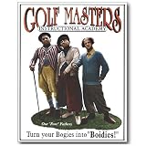 Nostalgic Three Stooges Tin Sign : Golf Masters