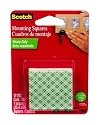3M Scotch 111 Heavy Duty 1-Inch Mounting Squares, 16-Squares
