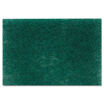 Scotch-Brite 86 - Commercial Heavy-Duty Scouring Pad, Green, 6 x 9, 1 Dozen