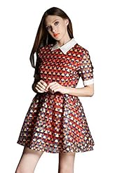 Cotton Illusion Short Sleeves Mini Dress 