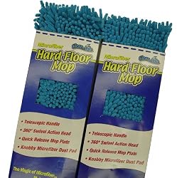 CleanAide Microfiber Complete Floor Mop Kit (Blue, 2-Pack)
