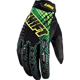 Shift Racing Faction Arcade Men's Dirt Bike Motorcycle Gloves w/ Free B&F Heart Sticker - Green