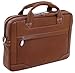 Stylish Laptop Briefcase, Leather, Mid-Size, Brown - BRONZEVILLE | McKlein - 15484