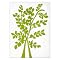 Printed Floral Wall Art - White
